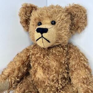 18" Jointed Brown Cury Mohair Fur Bear Boyd Collection 1998 Soft Fur Friendly